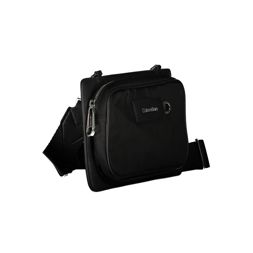 Calvin Klein Black Polyester Men's Shoulder Bag - ClickThatClicks 
