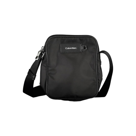 Calvin Klein Black Polyester Men's Shoulder Bag - ClickThatClicks 