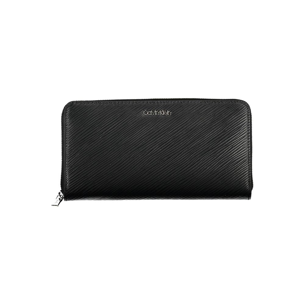 Calvin Klein Black Polyurethane Women Wallet - ClickThatClicks 