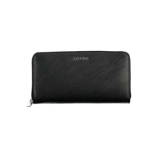 Calvin Klein Black Polyurethane Women Wallet - ClickThatClicks 