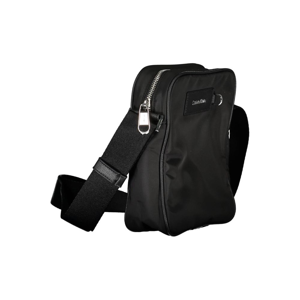Calvin Klein Black Polyester Men's Shoulder Bag - ClickThatClicks 
