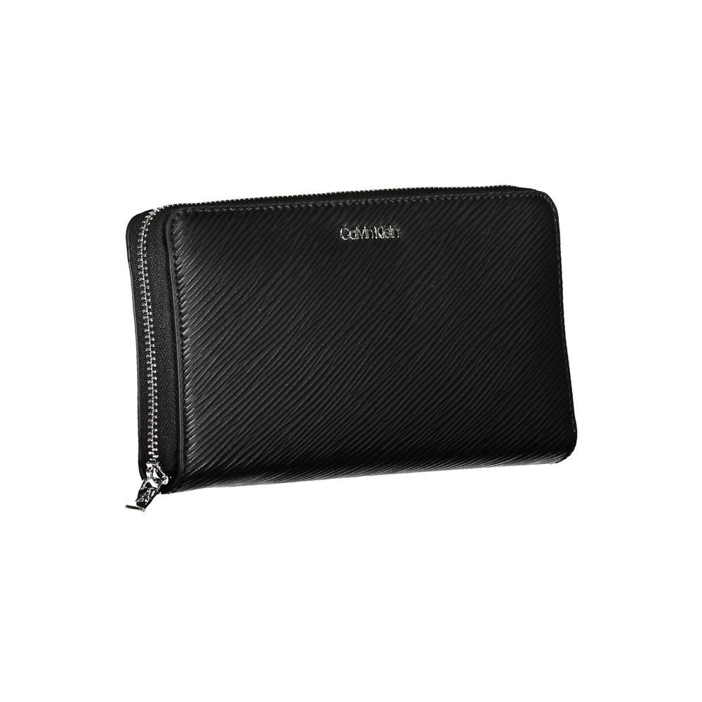 Calvin Klein Black Polyurethane Women Wallet - ClickThatClicks 