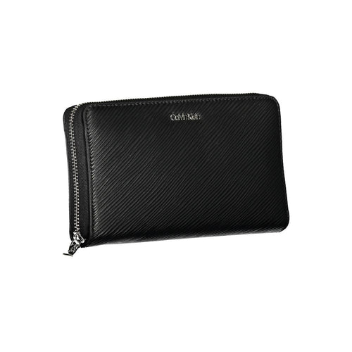 Calvin Klein Black Polyurethane Women Wallet - ClickThatClicks 