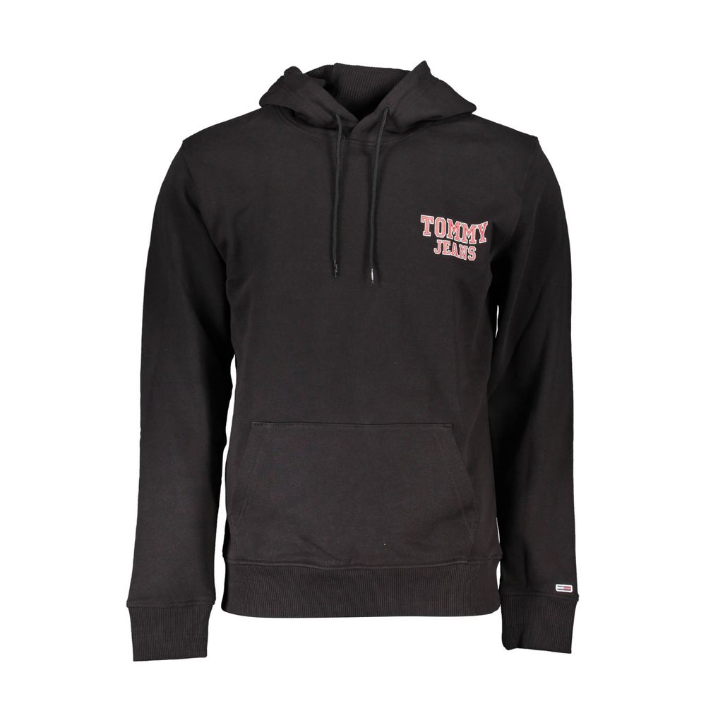 Tommy Hilfiger Black Cotton Men's Sweatshirt - ClickThatClicks 