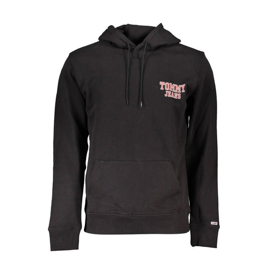 Tommy Hilfiger Black Cotton Men's Sweatshirt - ClickThatClicks 