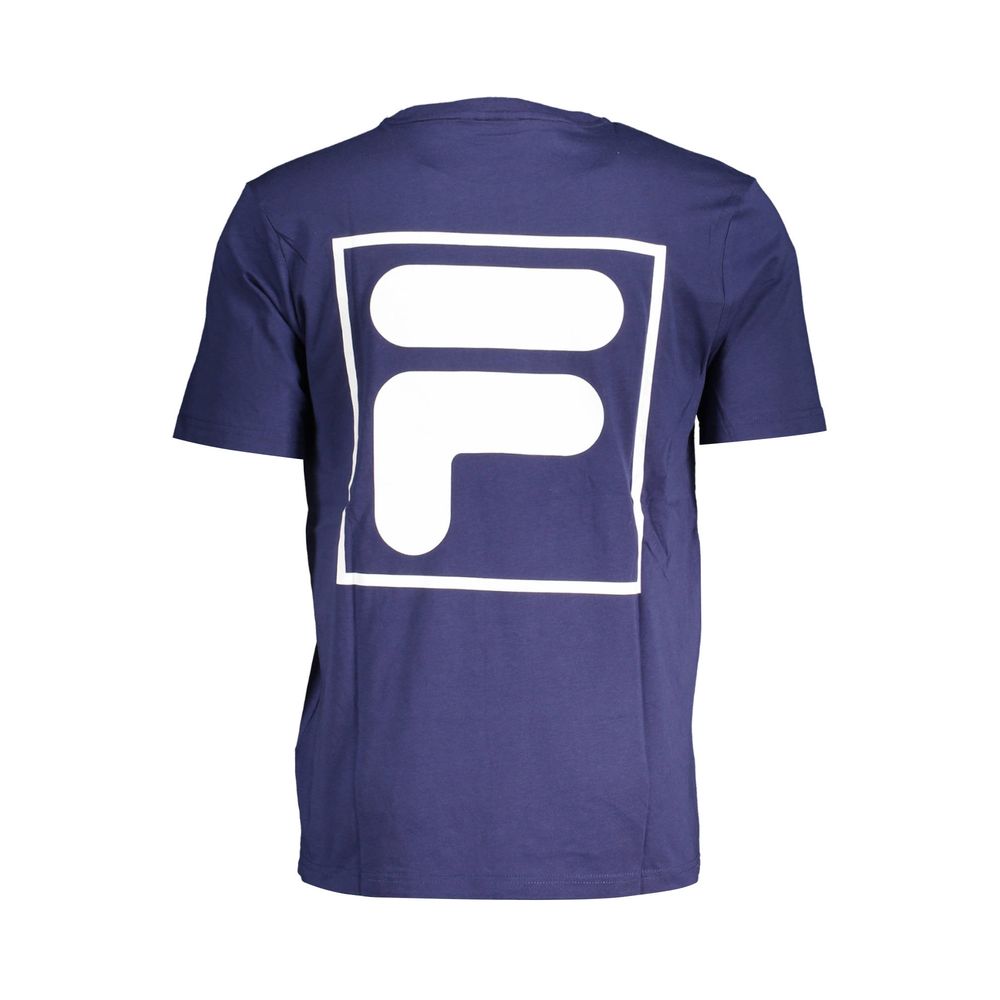 Fila Blue Cotton Men T-Shirt - ClickThatClicks 