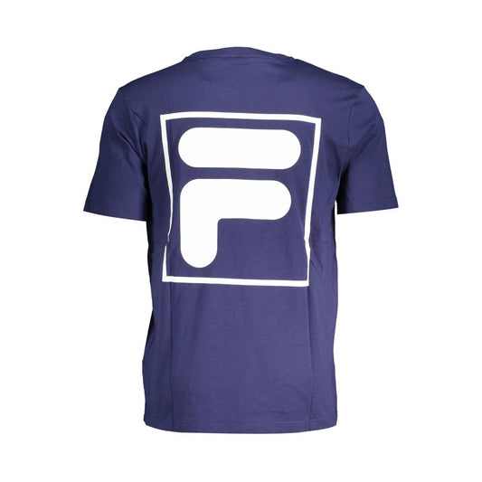 Fila Blue Cotton Men T-Shirt - ClickThatClicks 