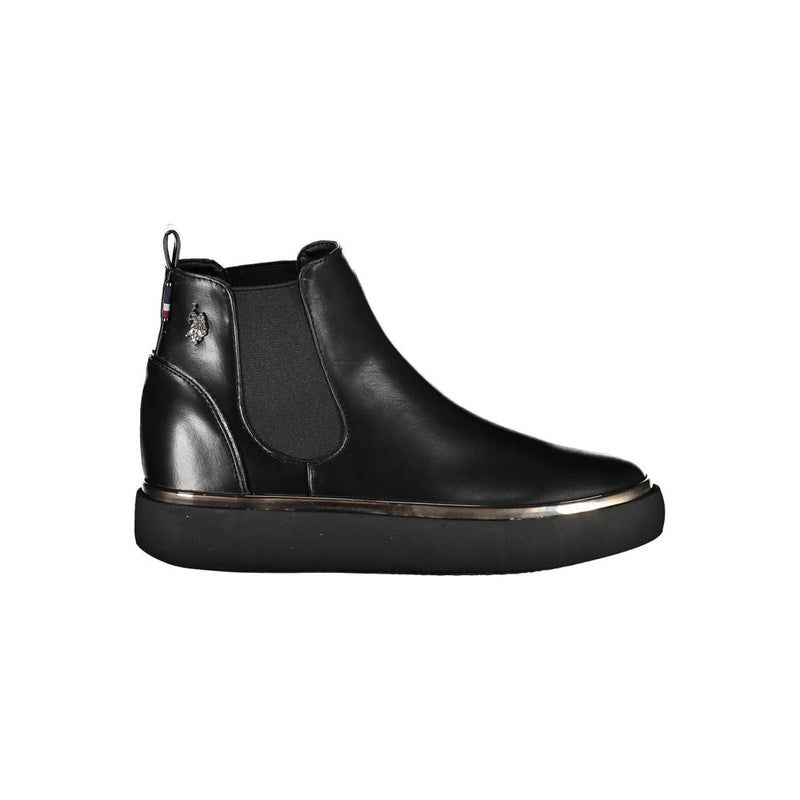 U.S. POLO ASSN. Black Polyester Boot