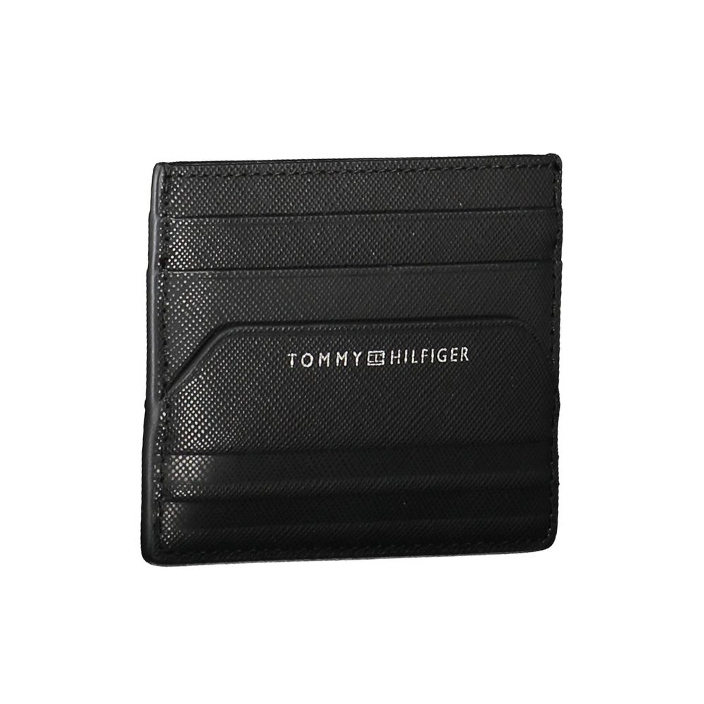Tommy Hilfiger Black Leather Men Wallet - ClickThatClicks 