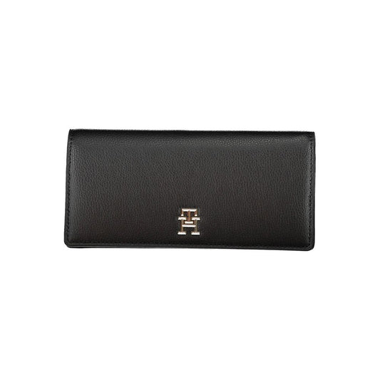 Tommy Hilfiger Black Polyurethane Women Wallet - ClickThatClicks 