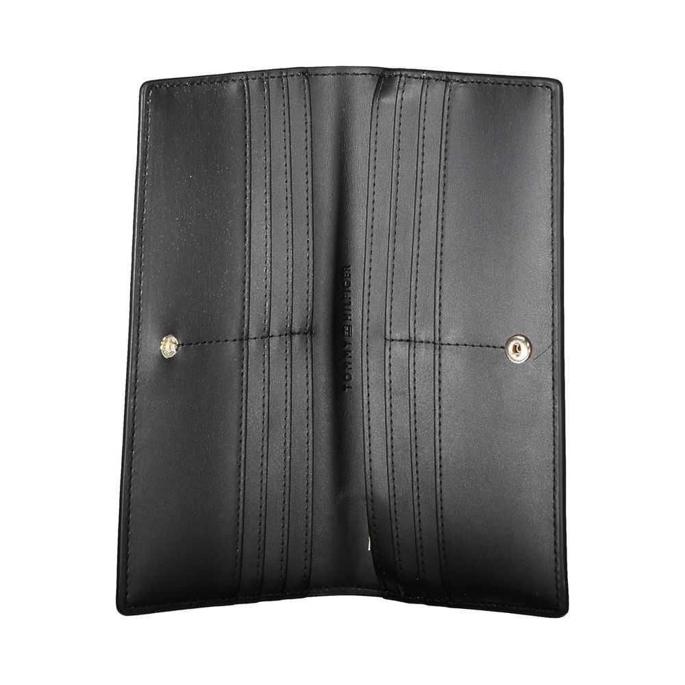 Tommy Hilfiger Black Polyurethane Women Wallet - ClickThatClicks 