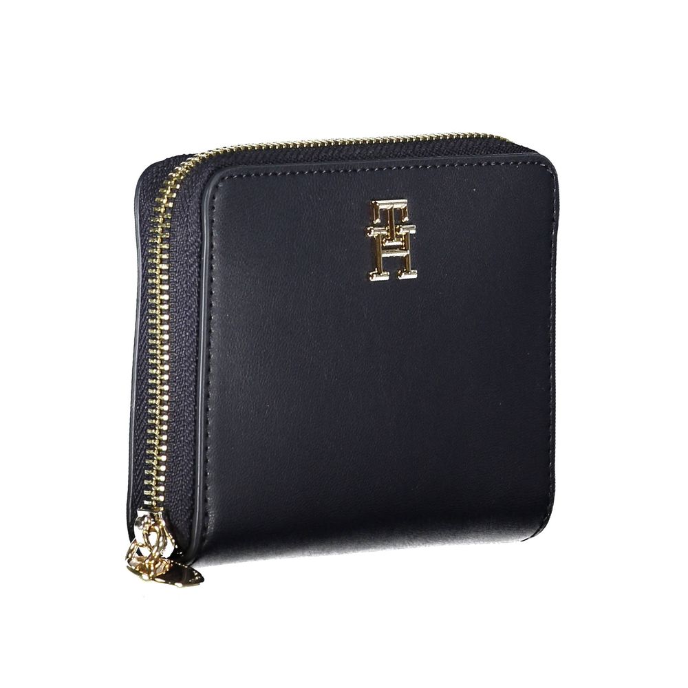 Tommy Hilfiger Blue Polyurethane Women Wallet - ClickThatClicks 