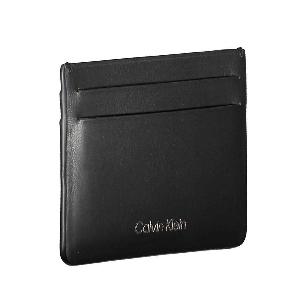 Calvin Klein Black Leather Men Wallet - ClickThatClicks 