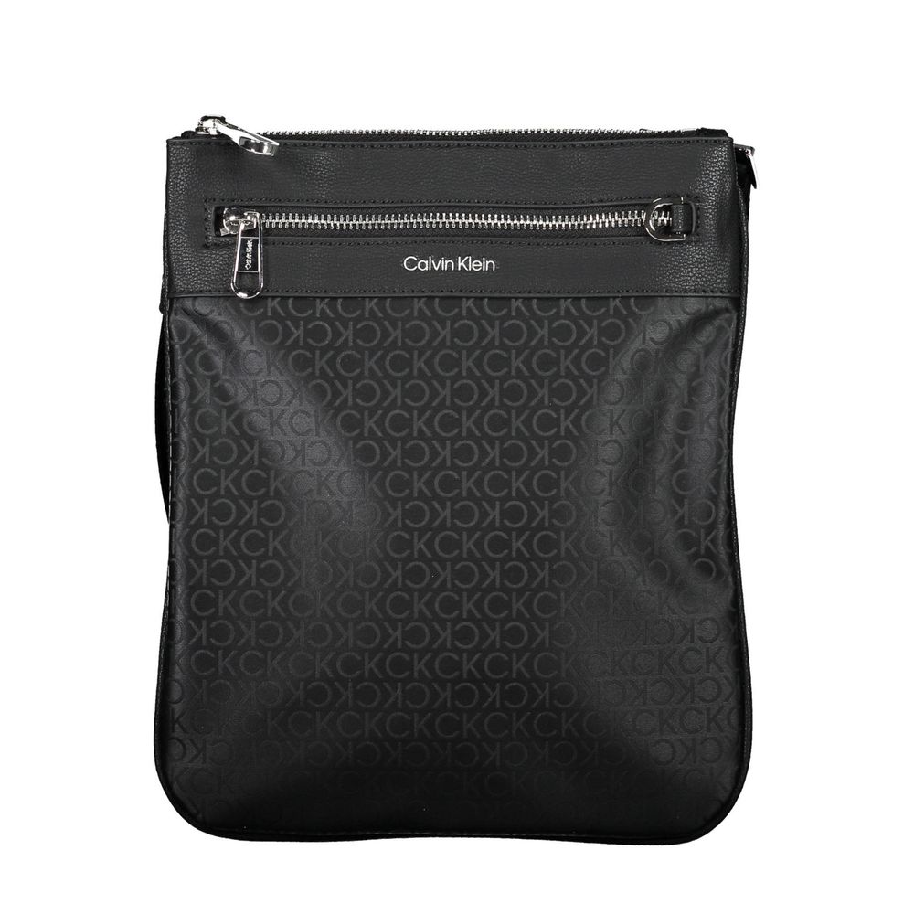 Calvin Klein Black Polyester Men's Shoulder Bag - ClickThatClicks 