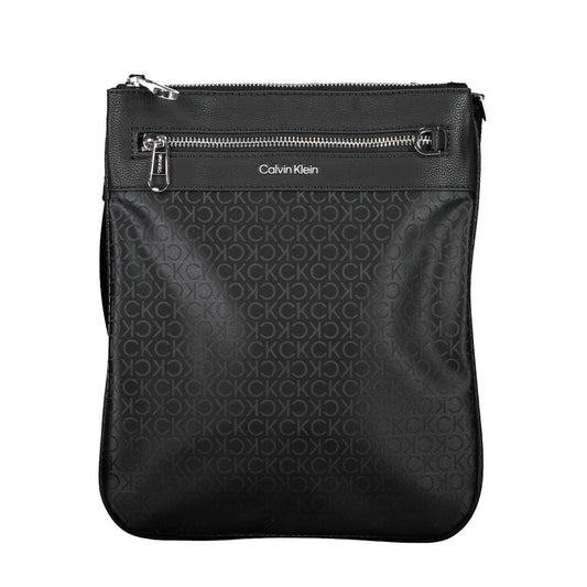 Calvin Klein Black Polyester Men's Shoulder Bag - ClickThatClicks 