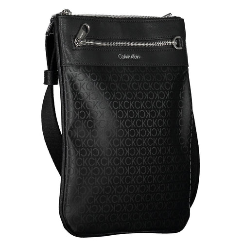 Calvin Klein Black Polyester Men's Shoulder Bag - ClickThatClicks 