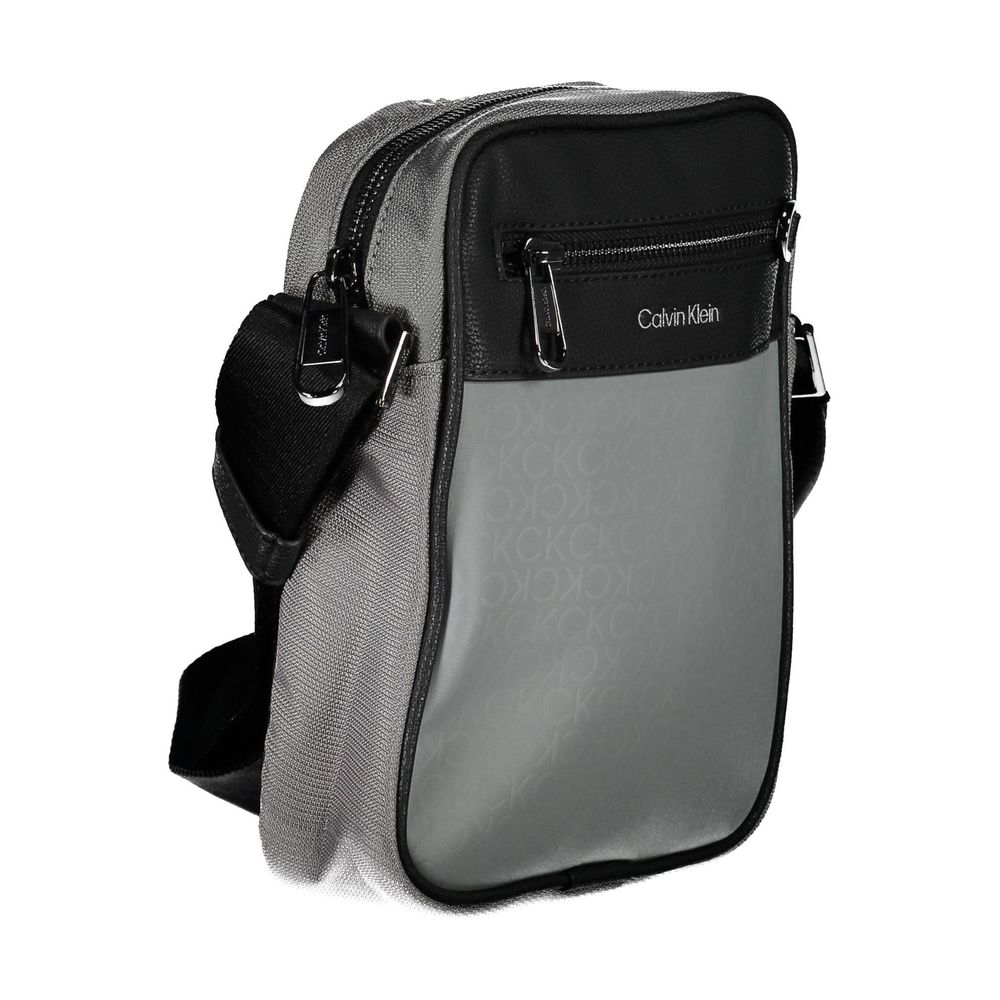 Calvin Klein Grigio Polyester Men Shoulder Bag - ClickThatClicks 