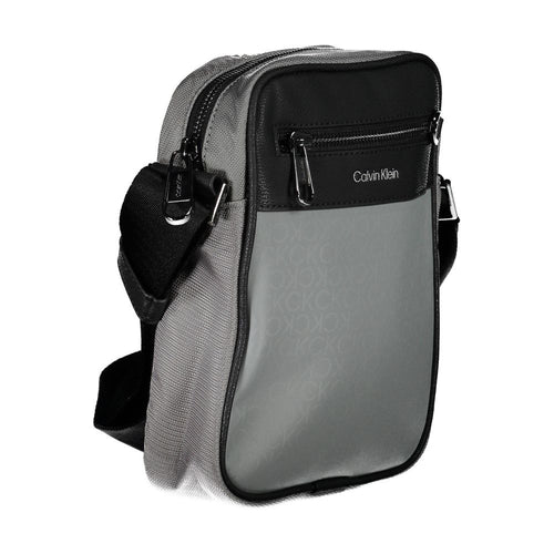 Calvin Klein Grigio Polyester Men Shoulder Bag - ClickThatClicks 