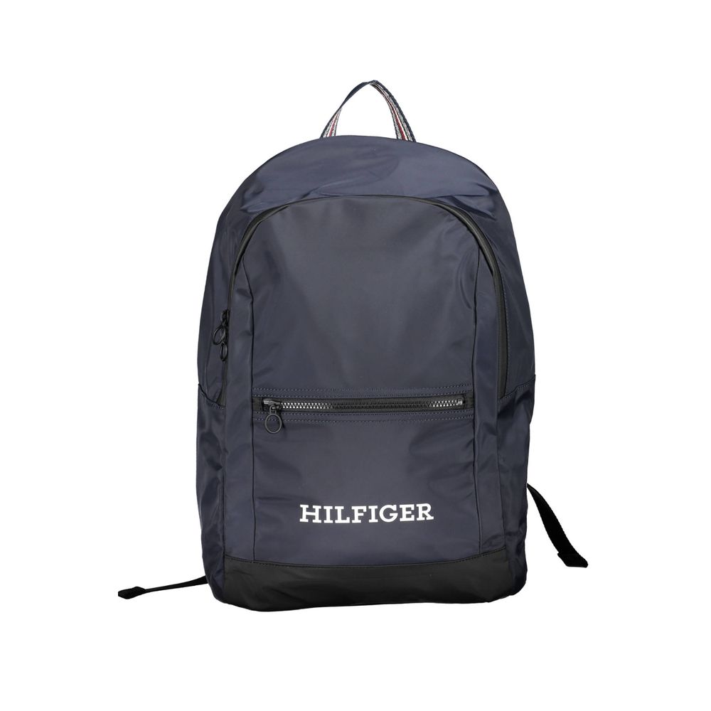 Tommy Hilfiger Blue Polyester Men Backpack - ClickThatClicks 