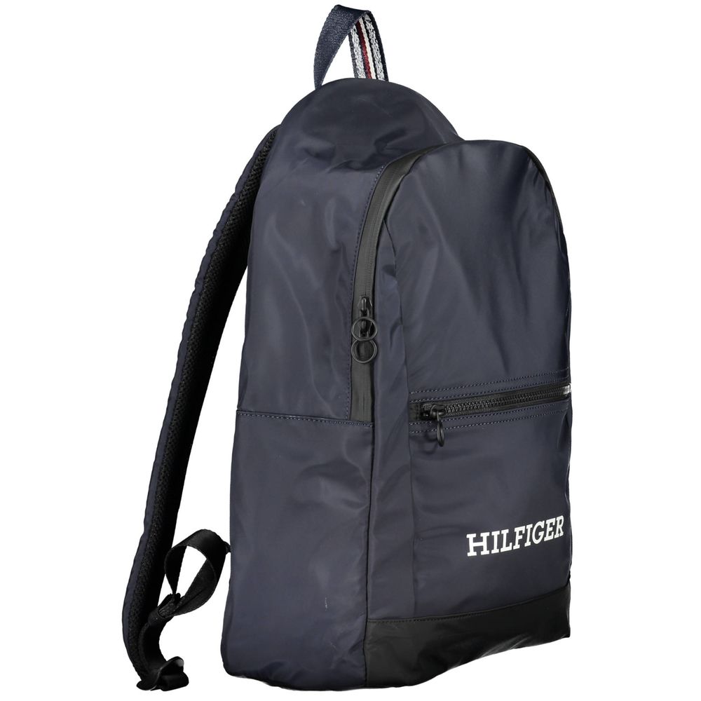 Tommy Hilfiger Blue Polyester Men Backpack - ClickThatClicks 