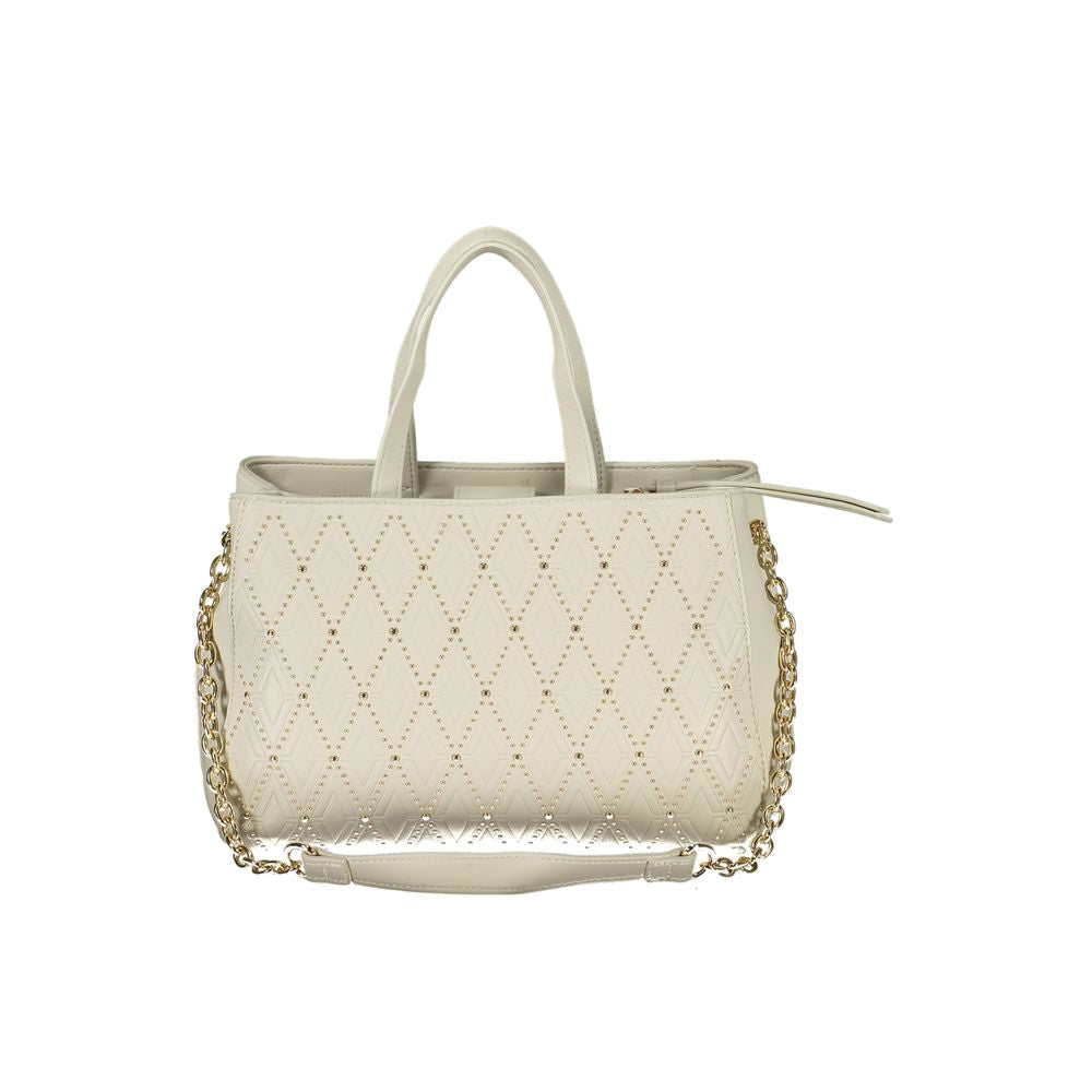 Mario Valentino White Polyurethane Women Handbag - ClickThatClicks 