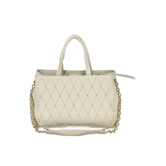Mario Valentino White Polyurethane Women Handbag - ClickThatClicks 