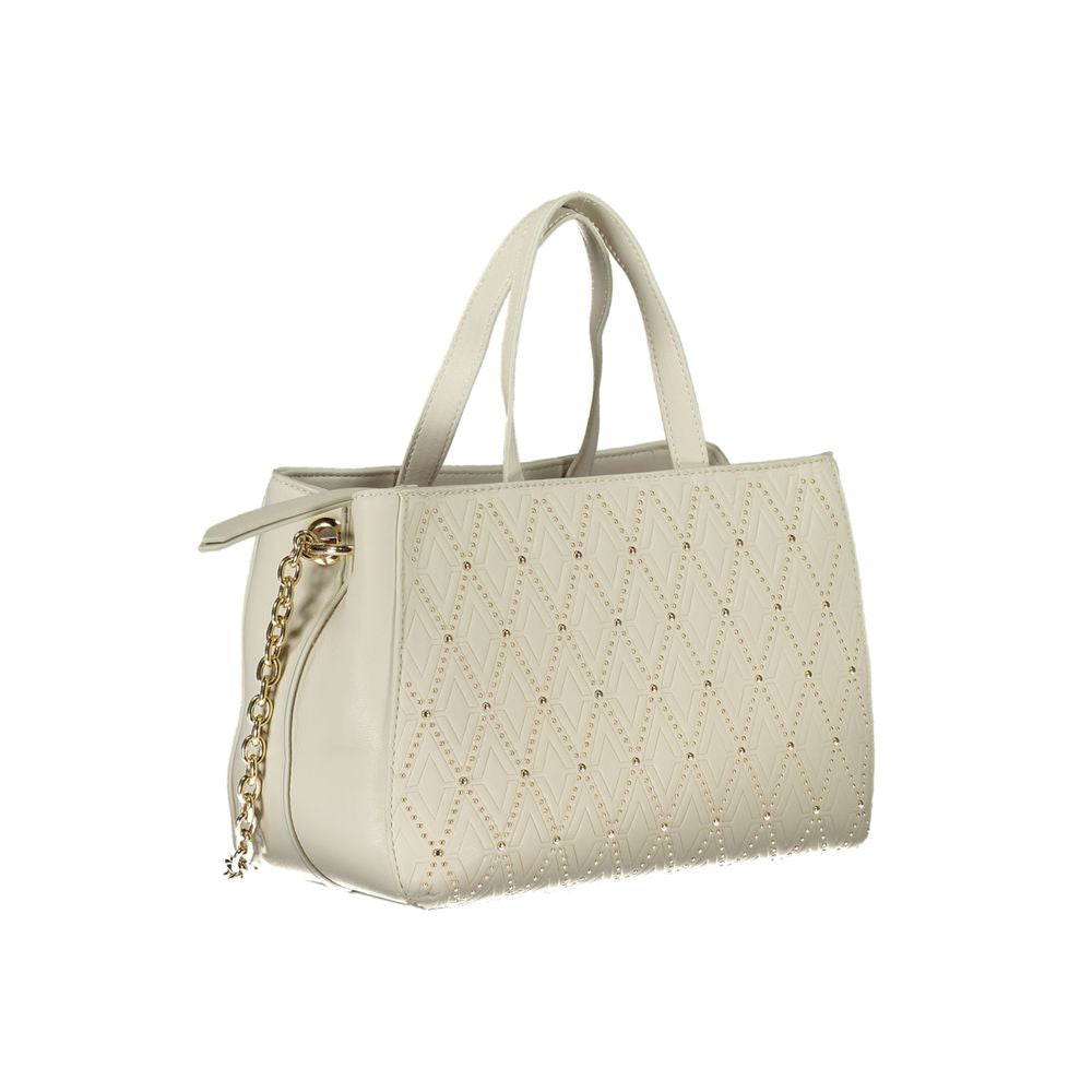 Mario Valentino White Polyurethane Women Handbag - ClickThatClicks 
