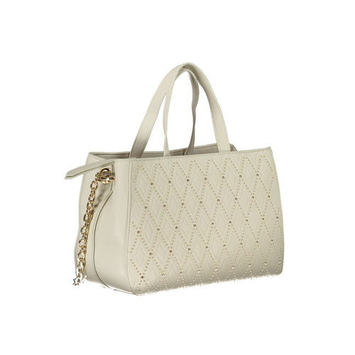 Mario Valentino White Polyurethane Women Handbag - ClickThatClicks 