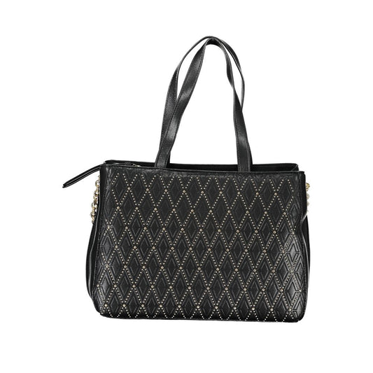 Mario Valentino Black Polyurethane Women Handbag - ClickThatClicks 