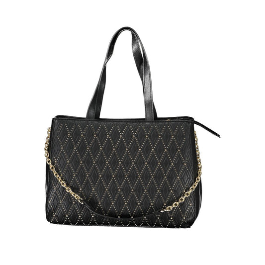 Mario Valentino Black Polyurethane Women Handbag - ClickThatClicks 