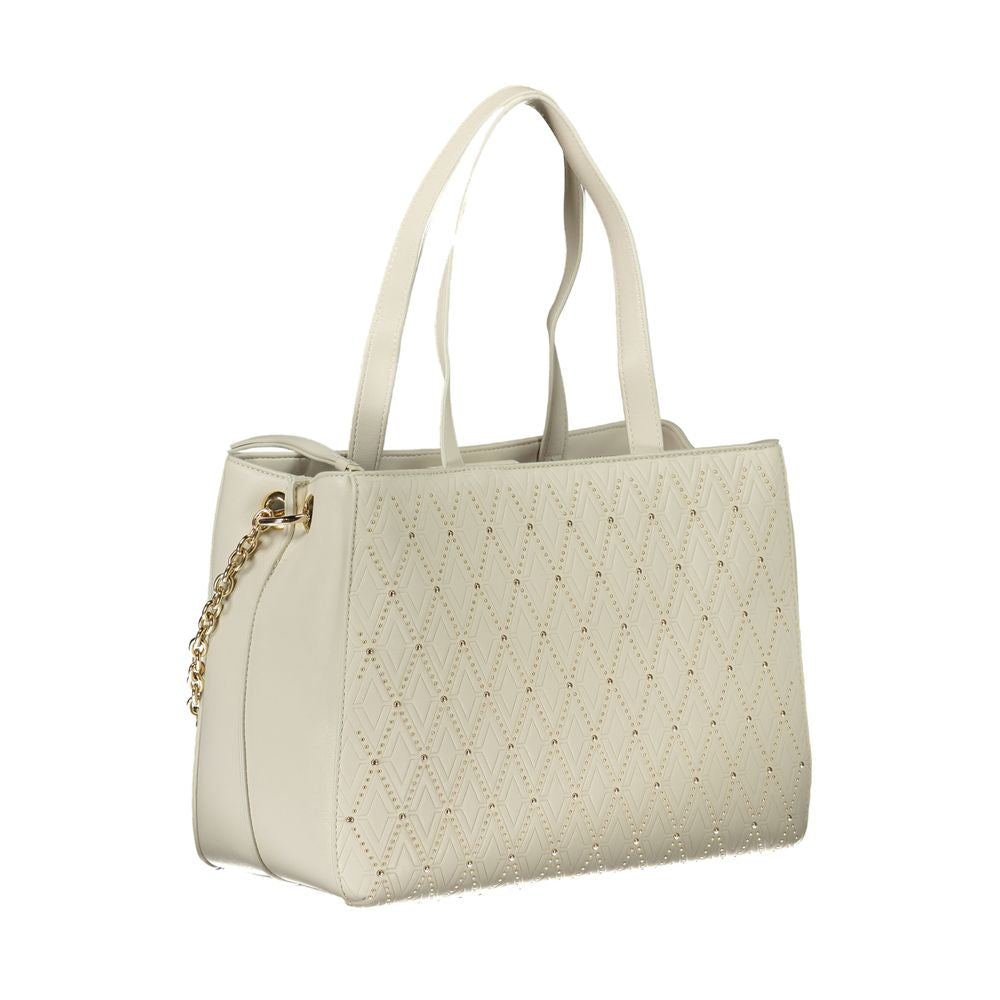 Mario Valentino Bianco Poliuretano Woman Handbag - ClickThatClicks 