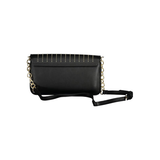 Mario Valentino Nero Polyurethane Women Shoulder Bag - ClickThatClicks 