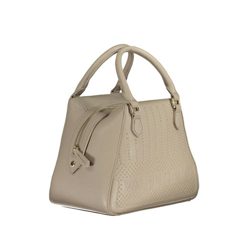 Mario Valentino Beige Polyurethane Women Handbag - ClickThatClicks 