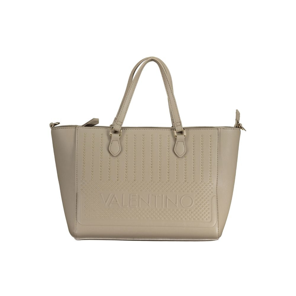 Mario Valentino Beige Polyurethane Women Handbag - ClickThatClicks 