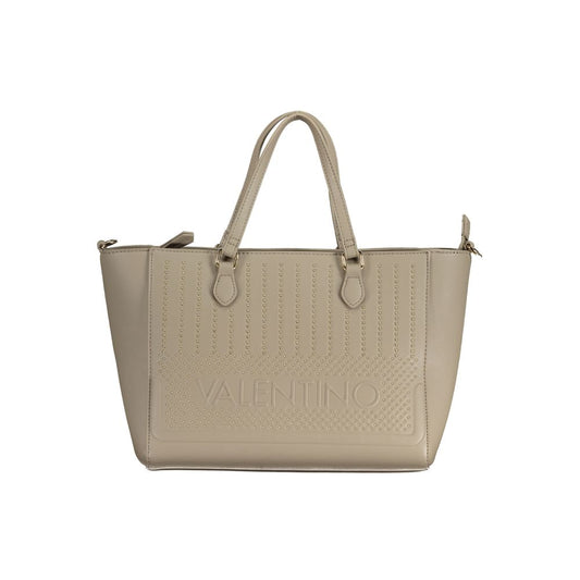 Mario Valentino Beige Polyurethane Women Handbag - ClickThatClicks 