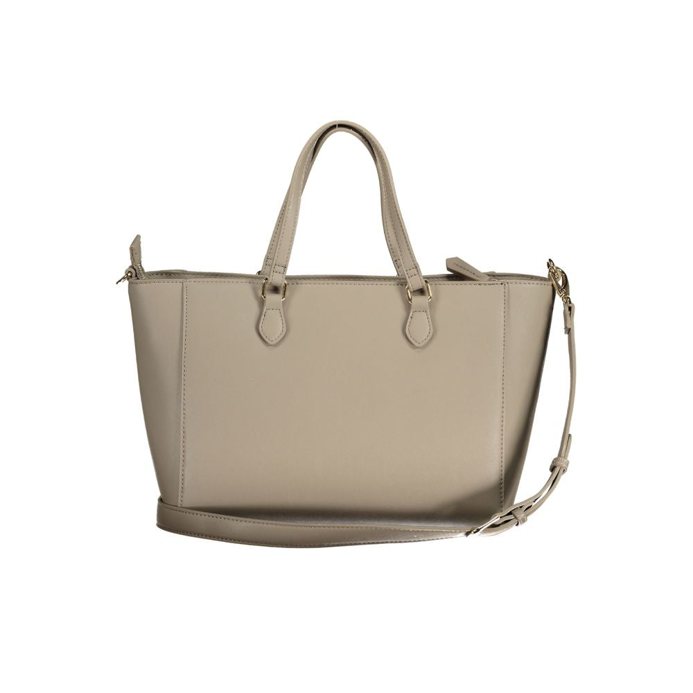 Mario Valentino Beige Polyurethane Women Handbag - ClickThatClicks 