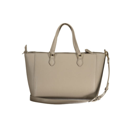Mario Valentino Beige Polyurethane Women Handbag - ClickThatClicks 