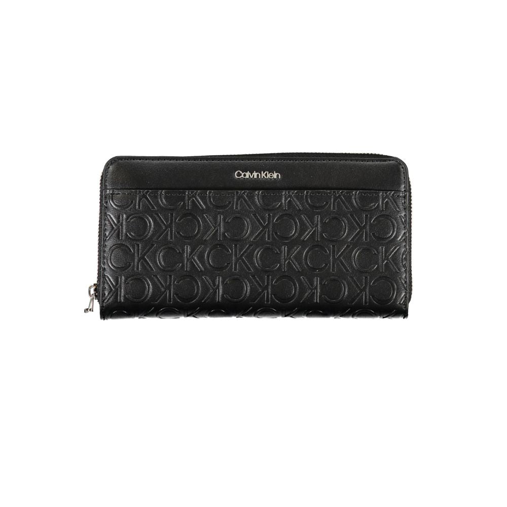Calvin Klein Black Polyurethane Women Wallet - ClickThatClicks 