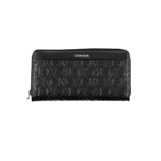 Calvin Klein Black Polyurethane Women Wallet - ClickThatClicks 