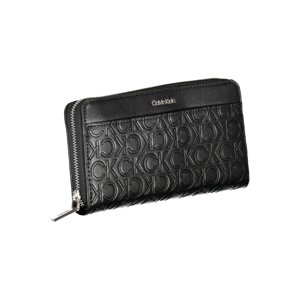 Calvin Klein Black Polyurethane Women Wallet - ClickThatClicks 