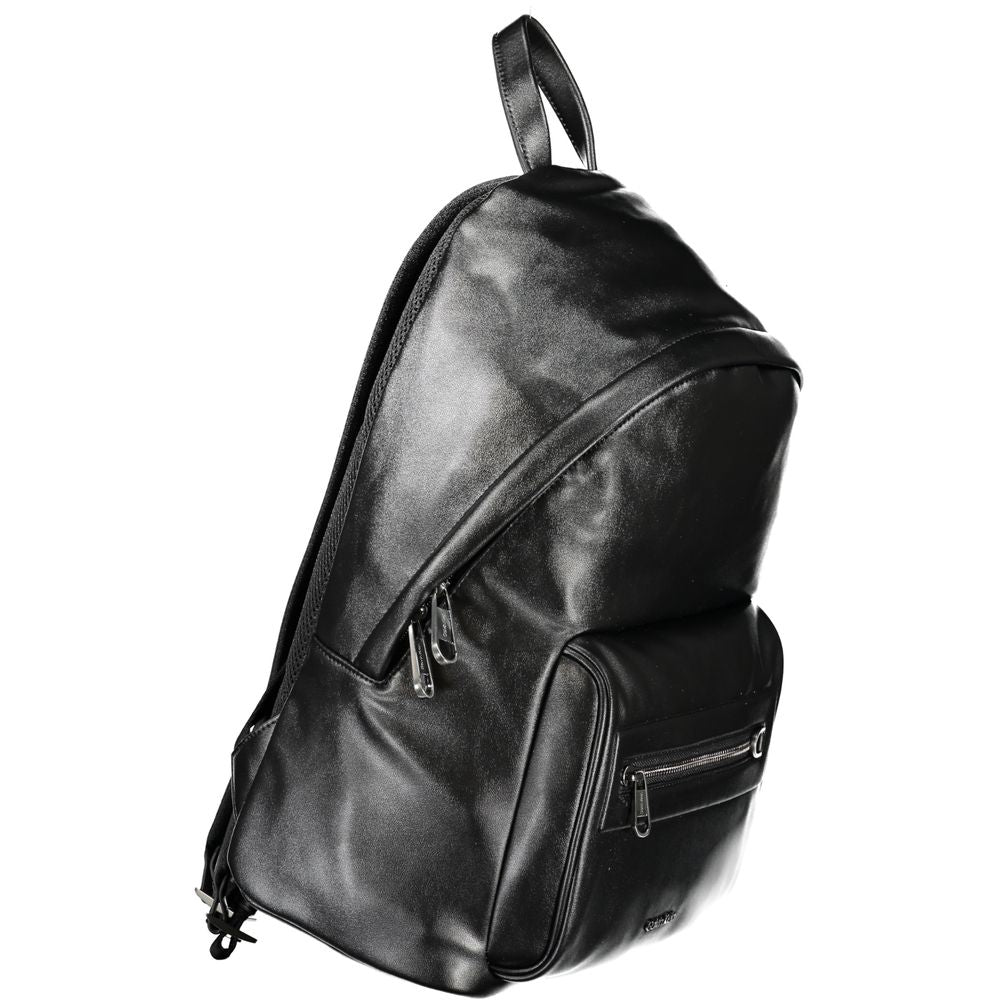 Calvin Klein Black Polyester Men's Backpack - ClickThatClicks 