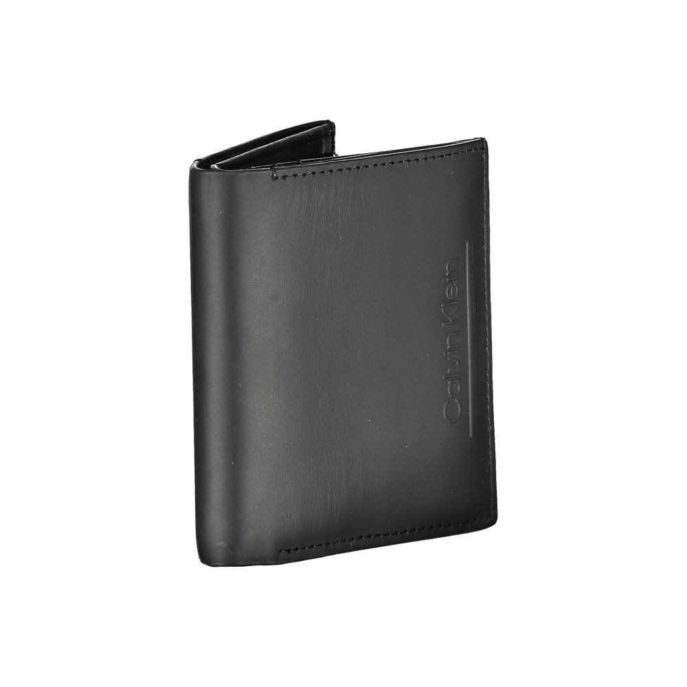 Calvin Klein Black Leather Men Wallet - ClickThatClicks 