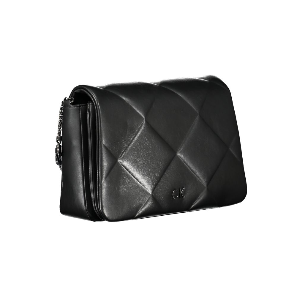 Calvin Klein Black Polyester Women's Shoulder Bag - ClickThatClicks 