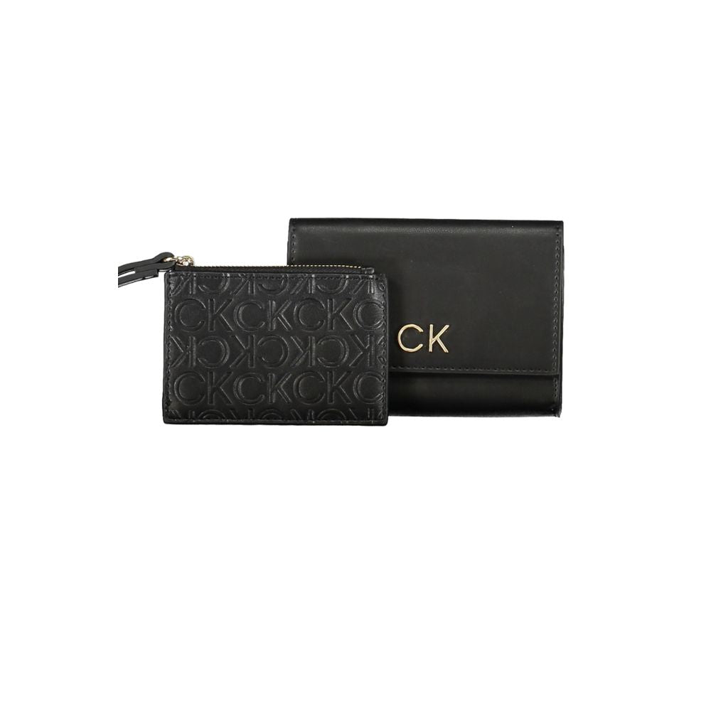 Calvin Klein Black Polyester Women Wallet - ClickThatClicks 