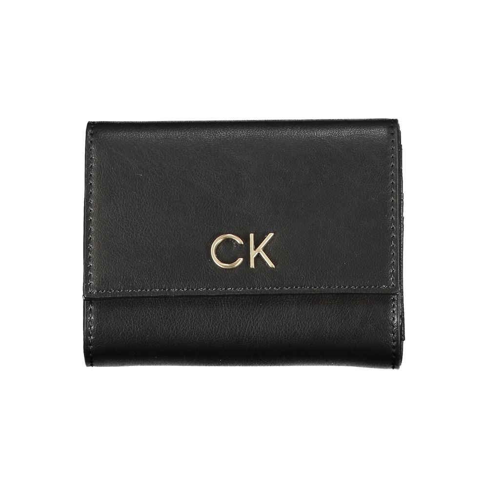 Calvin Klein Nero Polyurethane Women Wallet - ClickThatClicks 