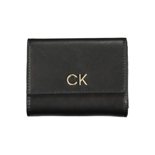 Calvin Klein Nero Polyurethane Women Wallet - ClickThatClicks 