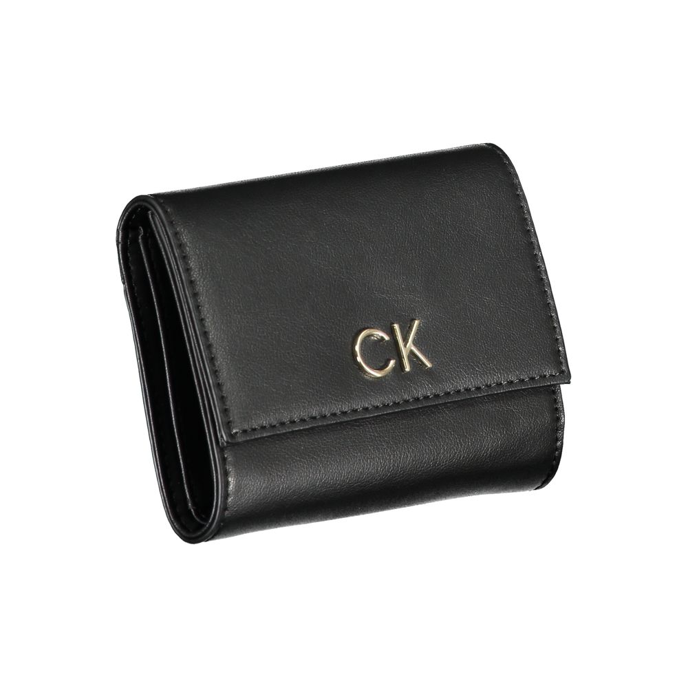 Calvin Klein Nero Polyurethane Women Wallet - ClickThatClicks 