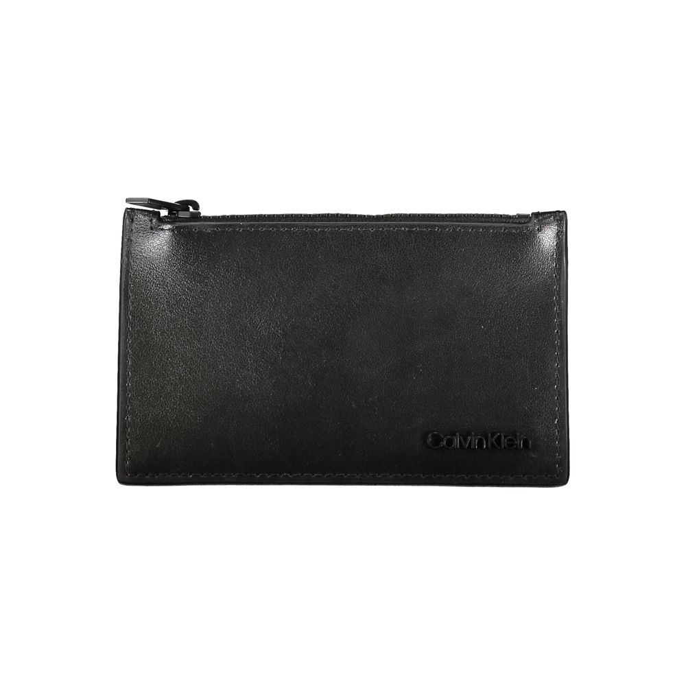 Calvin Klein Black Leather Men Wallet - ClickThatClicks 