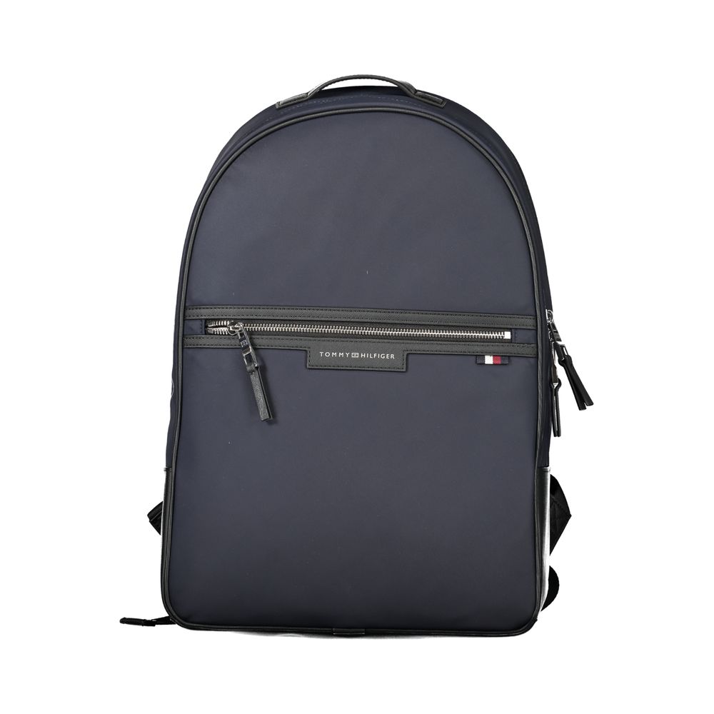 Tommy Hilfiger Blue Recycled Polyester Men Backpack - ClickThatClicks 