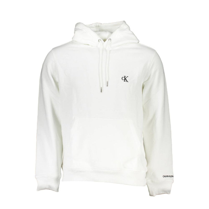 Calvin Klein White Cotton Men's Hooded Sweater